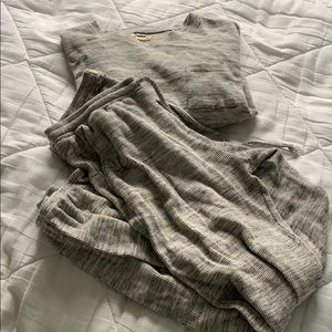 Madewell Thermal Grey Sweatpants Set size xs